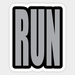 RUN! Big and Bold Text Sticker